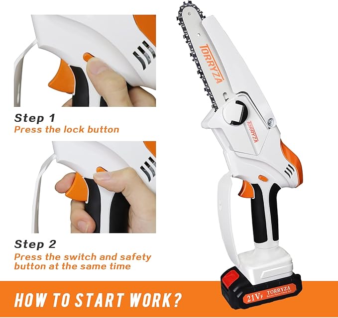 Tronconneuse Electrique Sans Fil de 6 Pouces Mini - Image 4