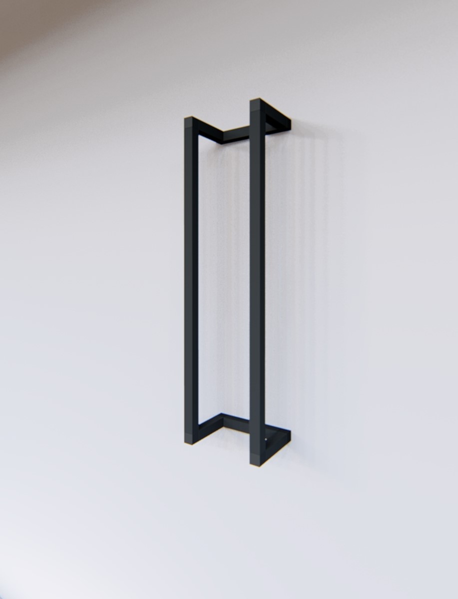 Porte-serviettes mural en aluminium – Image 2