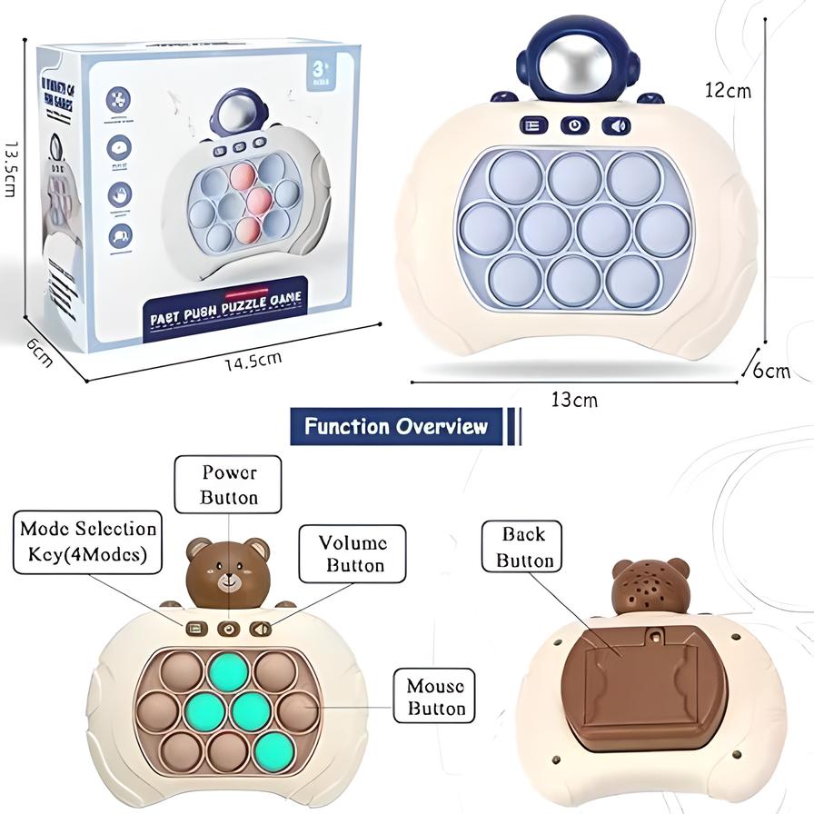 Jeu de bulles à pousser rapide pour enfants